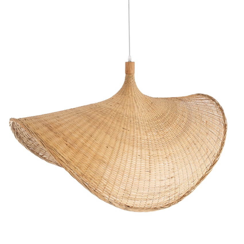 GLOBOSTAR® CUBA  Boho Κρεμαστό Φωτιστικό Οροφής με Ντουί 1 x E27 AC 220-240V IP20 - Μπεζ - Μ100 x Π100 x Υ55cm