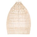 MALIBU  Boho Κρεμαστό Φωτιστικό Καμπάνα Μονόφωτο 1 x E27 IP20 Μπεζ Ξύλο - Μ57 x Π57 x Υ75cm