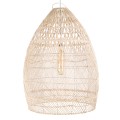 MALIBU  Boho Κρεμαστό Φωτιστικό Καμπάνα Μονόφωτο 1 x E27 IP20 Μπεζ Ξύλο - Μ76 x Π76 x Υ100cm