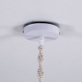 CONGO  Boho Κρεμαστό Φωτιστικό Μακραμέ Μονόφωτο 1 x E27 IP20 Μπεζ Ύφασμα - Μ30 x Π30 x Υ50cm