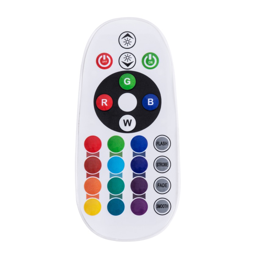 RGB Controller με Ασύρματο Χειριστήριο IR - Μεταλλάκτης Τροφοδοσίας AC/DC 230V IP68 για TUBE 360° Degree Neon Flex LED RGB 4 Pin Max 1500W - Έως 100 Μέτρα