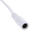 GLOBOSTAR® STRIPDC  Ταχυσύνδεσμος DC Jack 5.5x2.1mm Θηλυκός σε Αρσενικό με Διακόπτη On/Off IP20 - Λευκό - Μ185 x Π1.9 x Υ1.5cm