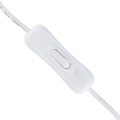 GLOBOSTAR® STRIPDC  Ταχυσύνδεσμος DC Jack 5.5x2.1mm Θηλυκός σε Αρσενικό με Διακόπτη On/Off IP20 - Λευκό - Μ185 x Π1.9 x Υ1.5cm