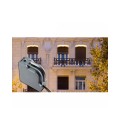 GLOBOSTAR® WINDOW-CORNA  Αρχιτεκτονικό Γωνιακό Φωτιστικό Ανάδειξης Παραθύρων Window Light LED 6W 540lm 3x172° DC 24V Αδιάβροχο IP65 Θερμό Λευκό 2700K Dimmable - Γκρι Ανθρακί - Μ12 x Π4 x Υ12cm