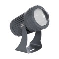 GLOBOSTAR® SPOT-FENIA  Αρχιτεκτονικό Σποτ Φωτισμου LED 10W 1150lm 5° DC 24V Αδιάβροχο IP65 Φυσικό Λευκό 4500K Dimmable - Γκρι Ανθρακί - Μ7 x Π7 x Υ12cm