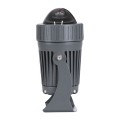 GLOBOSTAR® SPOT-FENIA  Αρχιτεκτονικό Σποτ Φωτισμου LED 10W 850lm 5° DC 24V Αδιάβροχο IP65 Μπλε Dimmable - Γκρι Ανθρακί - Μ7 x Π7 x Υ12cm