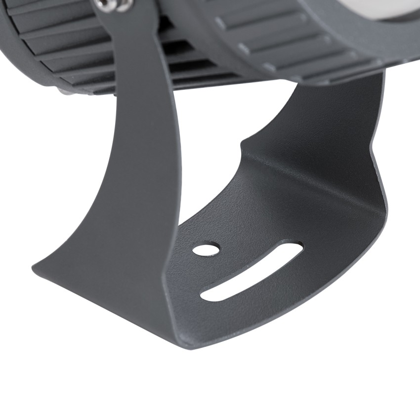 GLOBOSTAR® SPOT-FENIA  Αρχιτεκτονικό Σποτ Φωτισμου LED 10W 850lm 5° DC 24V Αδιάβροχο IP65 Μπλε Dimmable - Γκρι Ανθρακί - Μ7 x Π7 x Υ12cm