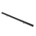GLOBOSTAR® WASHERFAIA  Μπάρα Φωτισμού Wall Washer με Αντιθαμβωτική Γρίλια LED 24W 2640lm 15° DC 24V Αδιάβροχο IP65 Θερμό Λευκό 2700K Dimmable - Bridgelux SMD Chip - Ασημί - Μ100 x Π4 x Υ5.5cm
