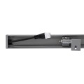 GLOBOSTAR® WASHERFAIA  Μπάρα Φωτισμού Wall Washer με Αντιθαμβωτική Γρίλια LED 24W 2640lm 15° DC 24V Αδιάβροχο IP65 Θερμό Λευκό 2700K Dimmable - Bridgelux SMD Chip - Ασημί - Μ100 x Π4 x Υ5.5cm