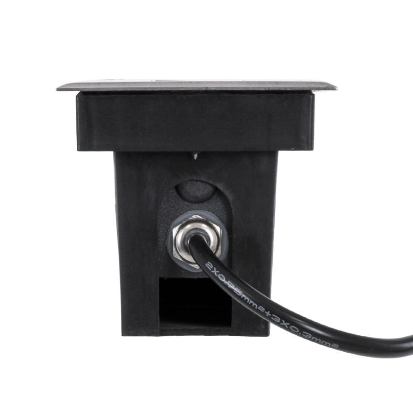 GLOBOSTAR® UNDERGROUND-REMVI  Χωνευτή Μπάρα Φωτισμού Wall Washer LED 9W 765lm 10° DC 24V Αδιάβροχο IP68 RGBW Dimmable DMX512 - Ανοξείδωτο Ατσάλι 304 - Μ30 x Π9 x Υ8.5cm / Q28.5 x 7.5cm