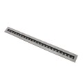 GLOBOSTAR® UNDERGROUND-REMVI  Χωνευτή Μπάρα Φωτισμού Wall Washer LED 24W 2040lm 10° DC 24V Αδιάβροχο IP68 RGBW Dimmable DMX512 - Ανοξείδωτο Ατσάλι 304 - Μ100 x Π9 x Υ7.2cm/ Q98.2 x 7.6cm