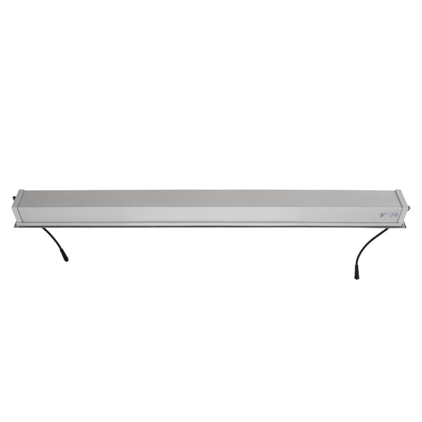 UNDERGROUND-PASSAGGIO  Χωνευτό Φωτιστικό Wall Washer Δαπέδου LED 24W 2040lm 10° DC 24V Αδιάβροχο IP68 με Ρυθμιζόμενη Γωνία Φωτισμού L108 x W9 x H7.5cm RGBW DMX512 - Ανοξείδωτο Ατσάλι