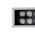 GLOBOSTAR® WASHER-GAIA  Μπάρα Φωτισμού Wall Washer LED 144W 12240lm 10° DC 24V Αδιάβροχο IP67 Πολύχρωμο RGBW DMX512 Dimmable - Ασημί - Μ100 x Π7.3 x Υ4.3cm