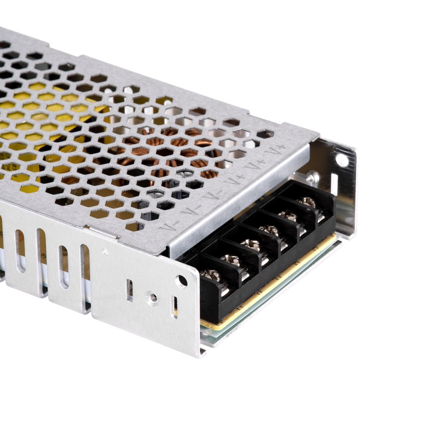 POWERULCO  Μεταλλικό Τροφοδοτικό PELV Ultra Slim για Ψηφιακές Οθόνες LED Video Wall 200W 40A - AC 220-240V σε DC 5V - IP20 Μ19 x Π8 x Υ3cm