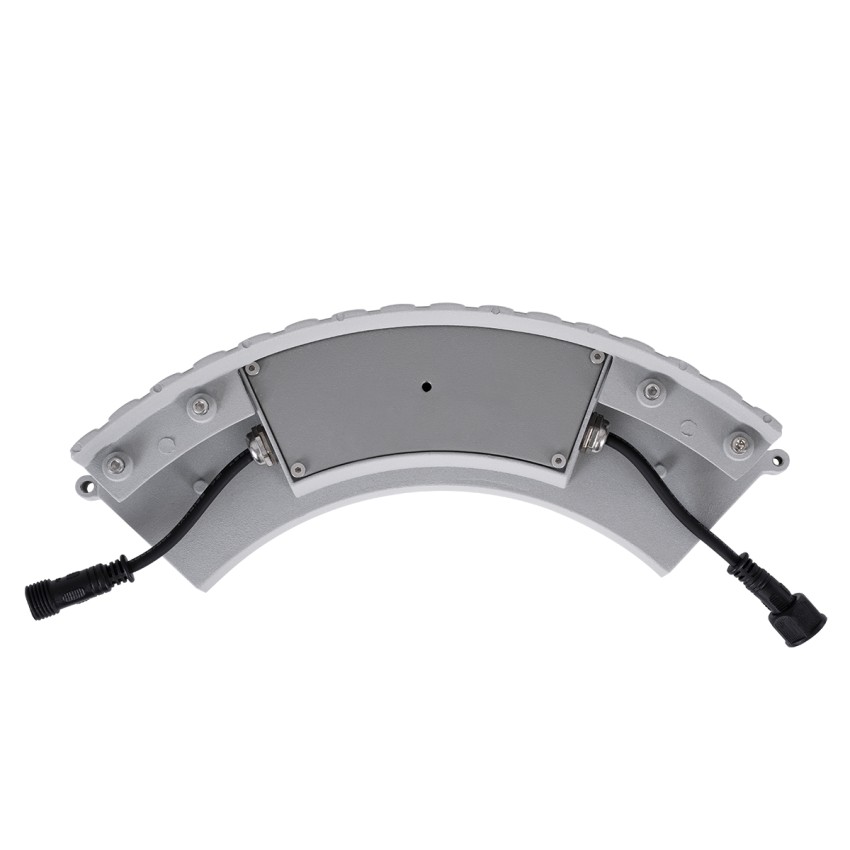 GLOBOSTAR® TREELIGHT-JINA  Κυρτή Μπάρα Φωτισμού Wall Washer για Φυτά - Δέντρα LED 18W 1530lm 10° DC 24V Αδιάβροχο IP65 Πορτοκαλί 2200K Dimmable - Γκρι Ανθρακί - Μ29 x Π11 x Υ10.5cm