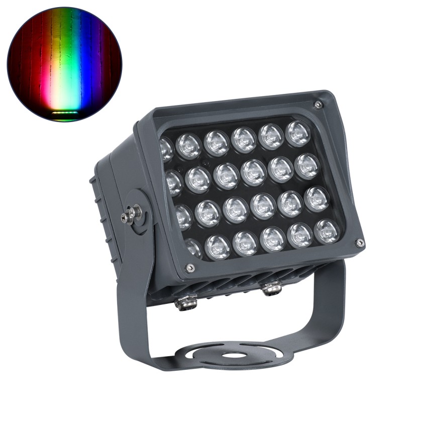 GLOBOSTAR® FLOOD-XENA  Προβολέας Σποτ Wall Washer με Αντιθαμβωτική Γρίλια LED 48W 4080lm 10° DC 24V Αδιάβροχο IP65 RGBW DMX512 Dimmable - Γκρι Ανθρακί - Μ17.5 x Π12.5 x Υ18cm GLOBOSTAR® FLOOD-XENA  Προβολέας Σποτ Wall Washer με Αντιθαμβωτική Γρίλια LED 48W 4080lm 10° DC 24V Αδιάβροχο IP65 RGBW DMX512 Dimmable - Γκρι Ανθρακί - Μ17.5 x Π12.5 x Υ18cm