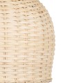 BERMUDA  Boho Κρεμαστό Φωτιστικό Καμπάνα Μονόφωτο 1 x E27 IP20 Μπεζ Ξύλο - Μ31 x Π31 x Y22cm