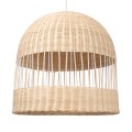 GLOBOSTAR® LUCIA  Boho Κρεμαστό Φωτιστικό Οροφής με Ντουί 1 x E27 AC 220-240V IP20 - Μπεζ - Μ60 x Π60 x Y60cm