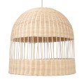 GLOBOSTAR® LUCIA  Boho Κρεμαστό Φωτιστικό Οροφής με Ντουί 1 x E27 AC 220-240V IP20 - Μπεζ - Μ60 x Π60 x Y60cm
