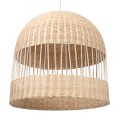 GLOBOSTAR® LUCIA  Boho Κρεμαστό Φωτιστικό Οροφής με Ντουί 1 x E27 AC 220-240V IP20 - Μπεζ - Μ60 x Π60 x Y60cm