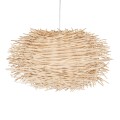 MINORCA  Boho Κρεμαστό Φωτιστικό Ανάρτηση Μονόφωτο 1 x E27 IP20 Μπεζ Ξύλο - Μ60 x Π60 x Y35cm