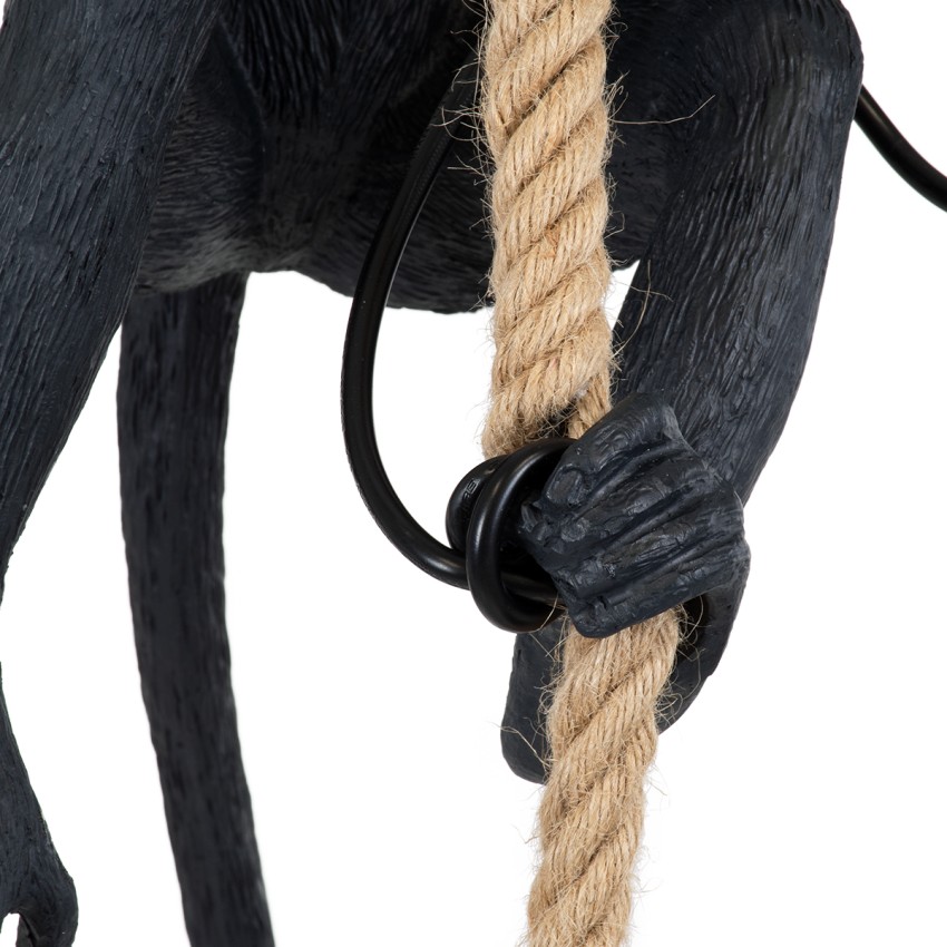 GLOBOSTAR® APES  Μοντέρνο Κρεμαστό Φωτιστικό Οροφής με Ντουί 1 x E27 AC 220-240V IP20 - Μαύρο & Μπεζ - Μ26 x Π28 x Υ69cm