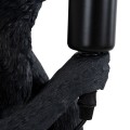GLOBOSTAR® APES  Μοντέρνο Επιτραπέζιο Φωτιστικό Πορτατίφ με Ντουί 1 x E27 AC 220-240V IP20 - Μαύρο - Μ30 x Π27 x Υ30cm