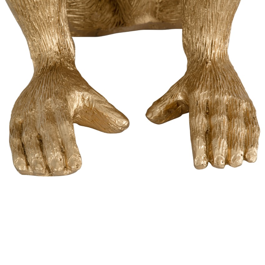 GLOBOSTAR® APES  Μοντέρνο Επιτραπέζιο Φωτιστικό Πορτατίφ με Ντουί 1 x E27 AC 220-240V IP20 - Χρυσό - Μ30 x Π27 x Υ30cm