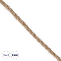 DECOR-ROPE  Εύκαμπτο Διακοσμητικό Σχοινί Τριχιά Πλεκτό 200 Μέτρα Διαμέτρου 5mm Μπεζ D5mm x L200m