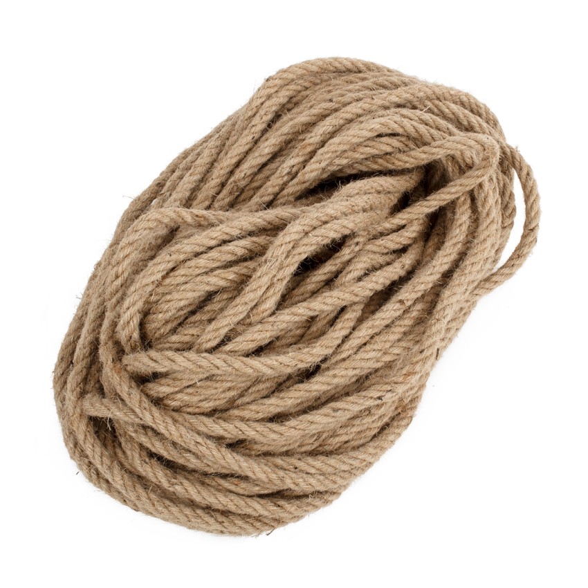 DECOR-ROPE  Εύκαμπτο Διακοσμητικό Σχοινί Τριχιά Πλεκτό 50 Μέτρα Διαμέτρου 14mm Μπεζ D14mm x L50m