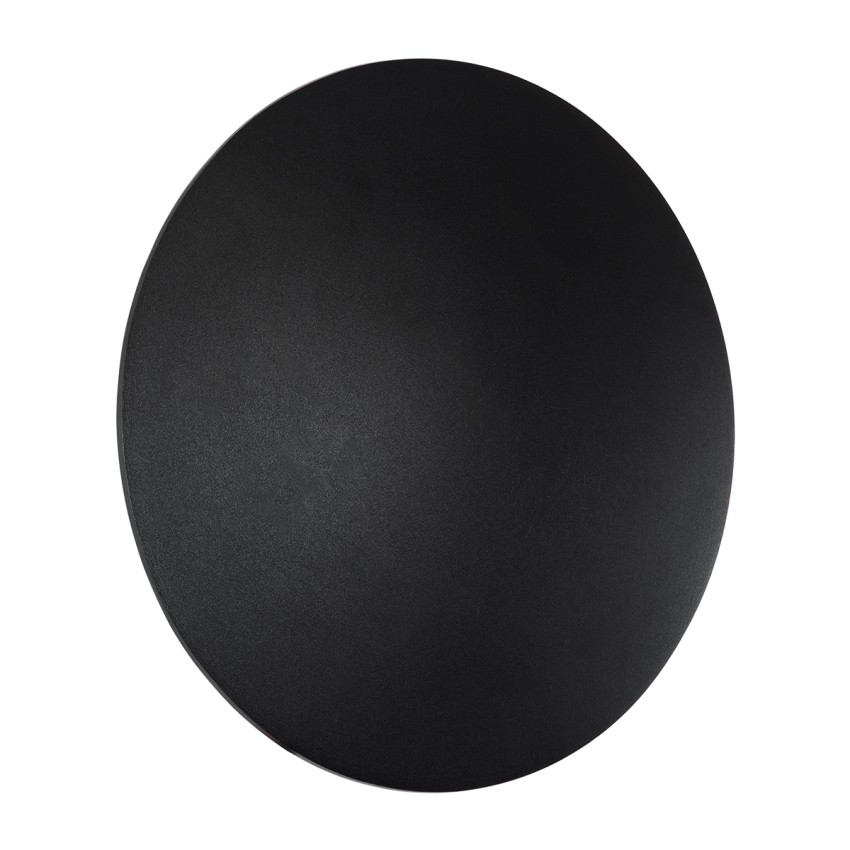 HELIO-R  Φωτιστικό Τοίχου - Απλίκα Αρχιτεκτονικού Φωτισμού Εσωτερικού/Εξωτερικού Χώρου LED 12W 1440lm 120° x 360° AC 220-240V Αδιάβροχο IP65 Φ26 x Π5cm - Φυσικό Λευκό 4500K - Μαύρο - Στρόγγυλο - Bridgelux Chip