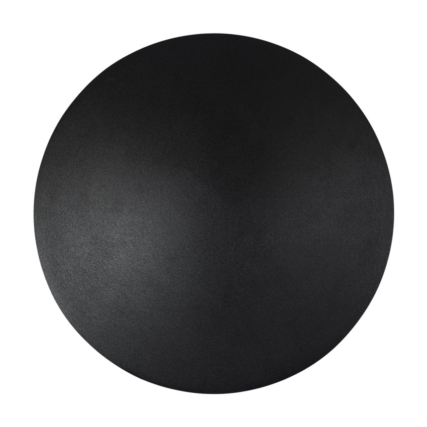 HELIO-R  Φωτιστικό Τοίχου - Απλίκα Αρχιτεκτονικού Φωτισμού Εσωτερικού/Εξωτερικού Χώρου LED 12W 1440lm 120° x 360° AC 220-240V Αδιάβροχο IP65 Φ26 x Π5cm - Φυσικό Λευκό 4500K - Μαύρο - Στρόγγυλο - Bridgelux Chip