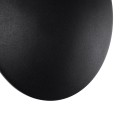 GLOBOSTAR® HELIO-R  Μοντέρνο Φωτιστικό Τοίχου - Απλίκα LED 7W 700lm 120° AC 220-240V Αδιάβροχο IP65 Θερμό Λευκό 2700K - Lumileds SMD Chip & TÜV SÜD Driver - Μαύρο Ματ - Μ16 x Π5 x Υ16cm