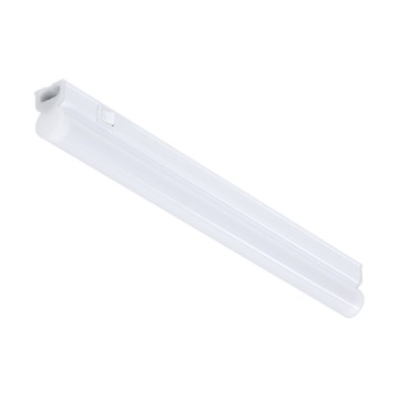 TUBO  Γραμμικό Φωτιστικό Οροφής Linear LED Τύπου T5 Επεκτεινόμενο 5.5W 539lm 180° AC 220-240V IP20 Πάγκου Κουζίνας με Διακόπτη On/Off Μ30 x Π2.2 x Υ3.5cm Φυσικό Λευκό 4500K - Λευκό