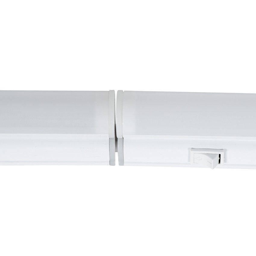 TUBO  Γραμμικό Φωτιστικό Οροφής Linear LED Τύπου T5 Επεκτεινόμενο 5.5W 528lm 180° AC 220-240V IP20 Πάγκου Κουζίνας με Διακόπτη On/Off Μ30 x Π2.2 x Υ3.5cm Θερμό Λευκό 2700K - Λευκό