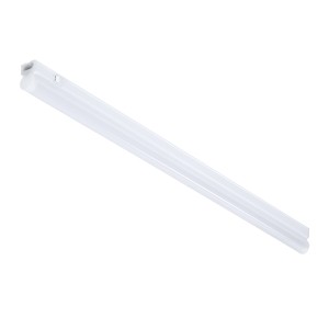 TUBO  Γραμμικό Φωτιστικό Οροφής Linear LED Τύπου T5 Επεκτεινόμενο 9W 864lm 180° AC 220-240V IP20 Πάγκου Κουζίνας με Διακόπτη On/Off Μ60 x Π2.2 x Υ3.5cm Θερμό Λευκό 2700K - Λευκό