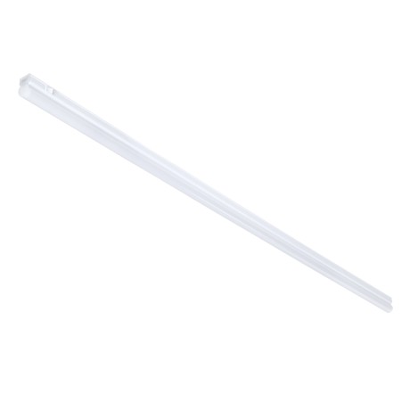 TUBO  Γραμμικό Φωτιστικό Οροφής Linear LED Τύπου T5 Επεκτεινόμενο 18W 1800lm 180° AC 220-240V IP20 Πάγκου Κουζίνας με Διακόπτη On/Off Μ120 x Π2.2 x Υ3.5cm Ψυχρό Λευκό 6000K - Λευκό