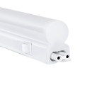 TUBO  Γραμμικό Φωτιστικό Οροφής Linear LED Τύπου T5 Επεκτεινόμενο 18W 1800lm 180° AC 220-240V IP20 Πάγκου Κουζίνας με Διακόπτη On/Off Μ120 x Π2.2 x Υ3.5cm Ψυχρό Λευκό 6000K - Λευκό