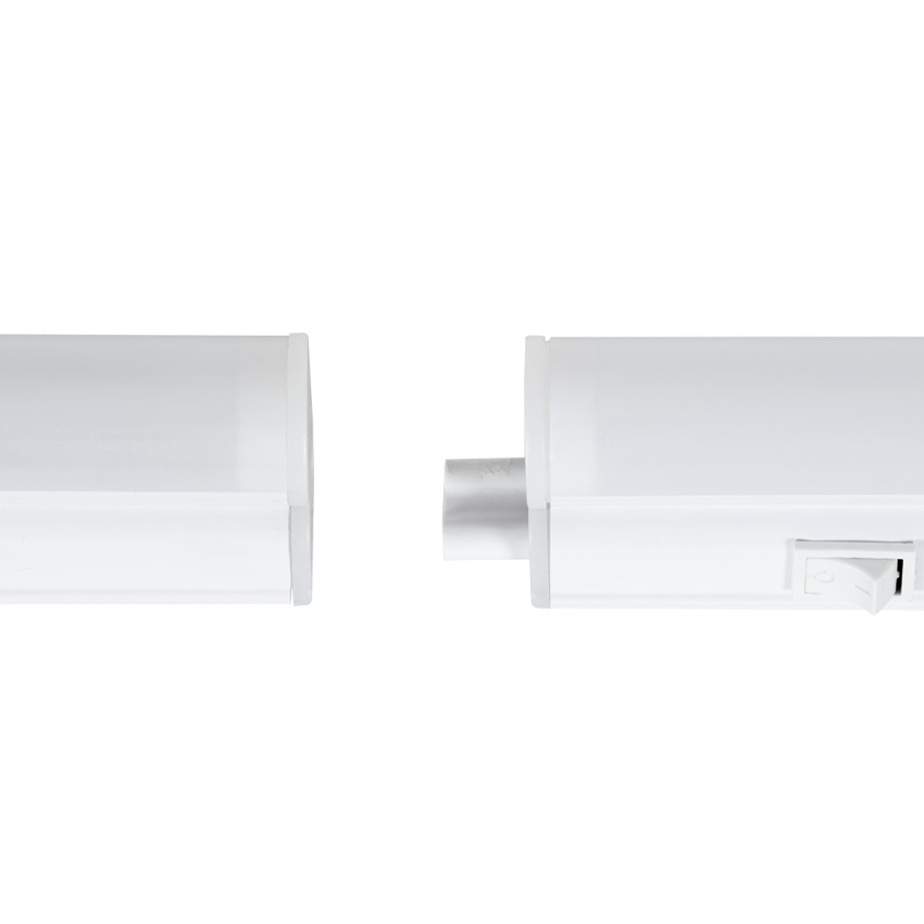 TUBO  Γραμμικό Φωτιστικό Οροφής Linear LED Τύπου T5 Επεκτεινόμενο 18W 1764lm 180° AC 220-240V IP20 Πάγκου Κουζίνας με Διακόπτη On/Off Μ120 x Π2.2 x Υ3.5cm Φυσικό Λευκό 4500K - Λευκό