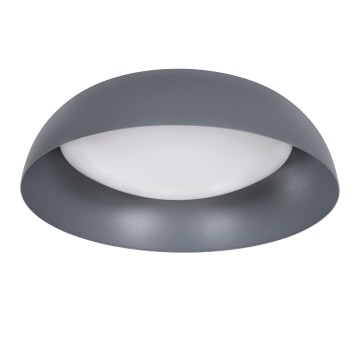 ANATOLIA  Πλαφονιέρα Οροφής LED CCT 60W 6900lm 120° AC 220-240V - Εναλλαγή Φωτισμού μέσω Τηλεχειριστηρίου All In One Ψυχρό 6000k+Φυσικό 4500k+Θερμό 2700k Dimmable Φ43cm - Γκρι Ανθρακί