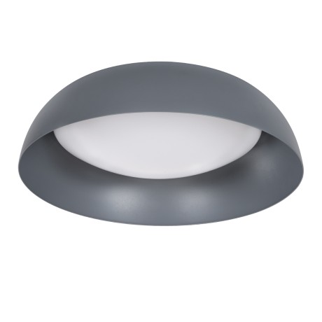 ANATOLIA  Πλαφονιέρα Οροφής LED CCT 60W 6900lm 120° AC 220-240V - Εναλλαγή Φωτισμού μέσω Τηλεχειριστηρίου All In One Ψυχρό 6000k+Φυσικό 4500k+Θερμό 2700k Dimmable Φ43cm - Γκρι Ανθρακί