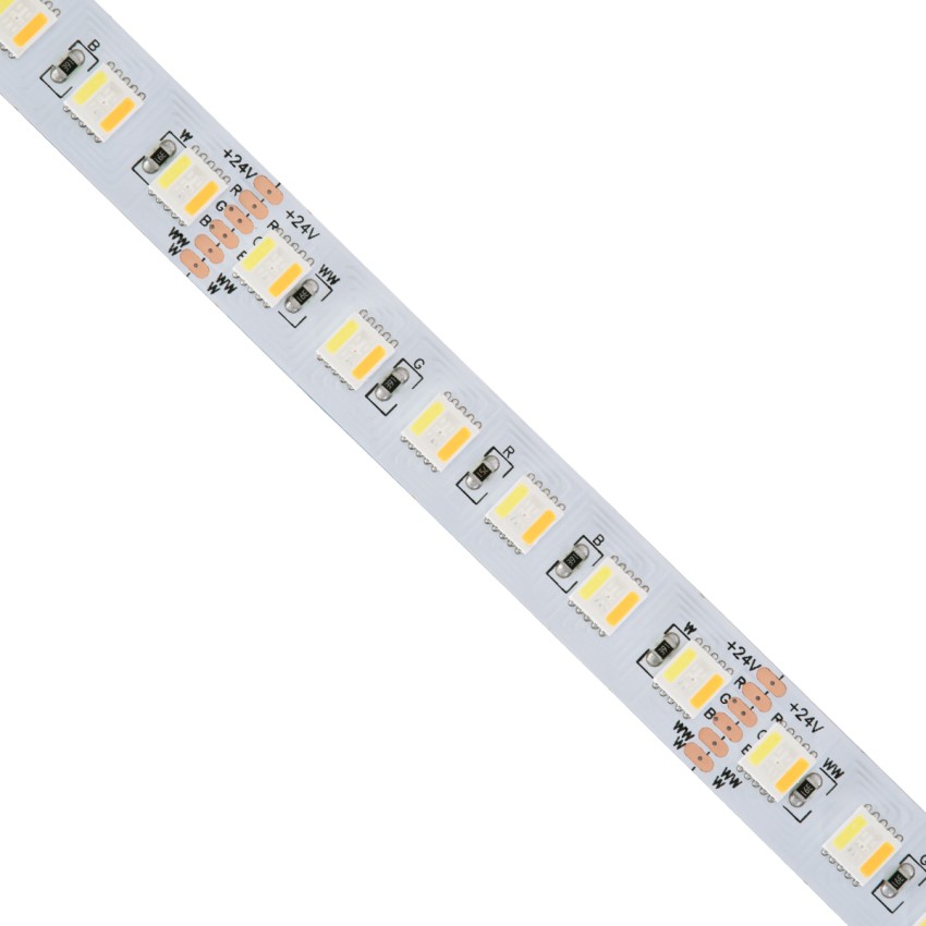 Ταινία LED RGBW+WW 5in1, 36W/m, 72LED/m 120° για Πολύχρωμο Φωτισμό, Ψυχρό & Θερμό Λευκό, Ρολό 5 Μέτρων