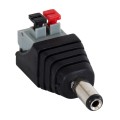 Βύσμα Τροφοδοσίας DC Αρσενικό - Male Jack Connector σε Κλέμα Πατητή Ταχείας Σύνδεσης L4.1 x W1.5 x H2cm