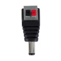 Βύσμα Τροφοδοσίας DC Αρσενικό - Male Jack Connector σε Κλέμα Πατητή Ταχείας Σύνδεσης L4.1 x W1.5 x H2cm