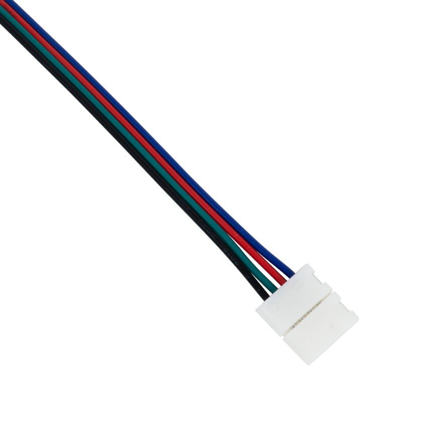 Ταχυσύνδεσμος Τροφοδοσίας IP20 - Strip To Power Connector 4 PIN Male για Ένωση 1 x RGB Ταινία LED Πλάτους 10mm