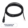 Καλώδιο Τροφοδοσίας DC 2 Μέτρων από Female 2.1x5.5mm σε 2 x 0.3mm Ατερμάτιστο Καλώδιο Μ200 x Π1.1cm Μαύρο
