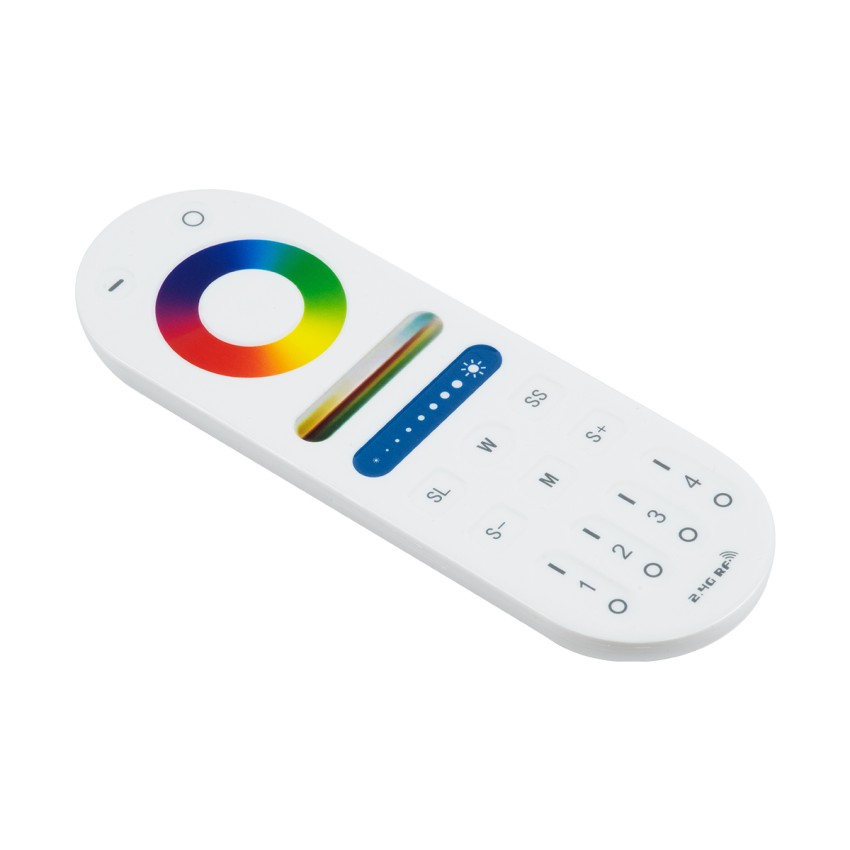 GLOBOSTAR® MiBoxer-FUT092  RF 2.4G Ασύρματο Χειριστήριο Αφής 4 Ζωνών για όλα τα Πολύχρωμα RGBW+WW MiBoxer & MiLight Controller DC3V 2 x AAA IP20 - RF 2.4G - Μ15 x Π5 x Υ1.7cm