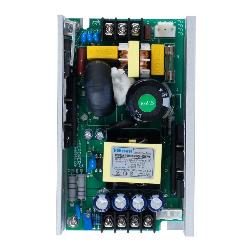 Τροφοδοτικό LED PELV 450W AC/DC 12V-36V-380V Μεταλλικό IP20 για Σποτ MR16 & LED
