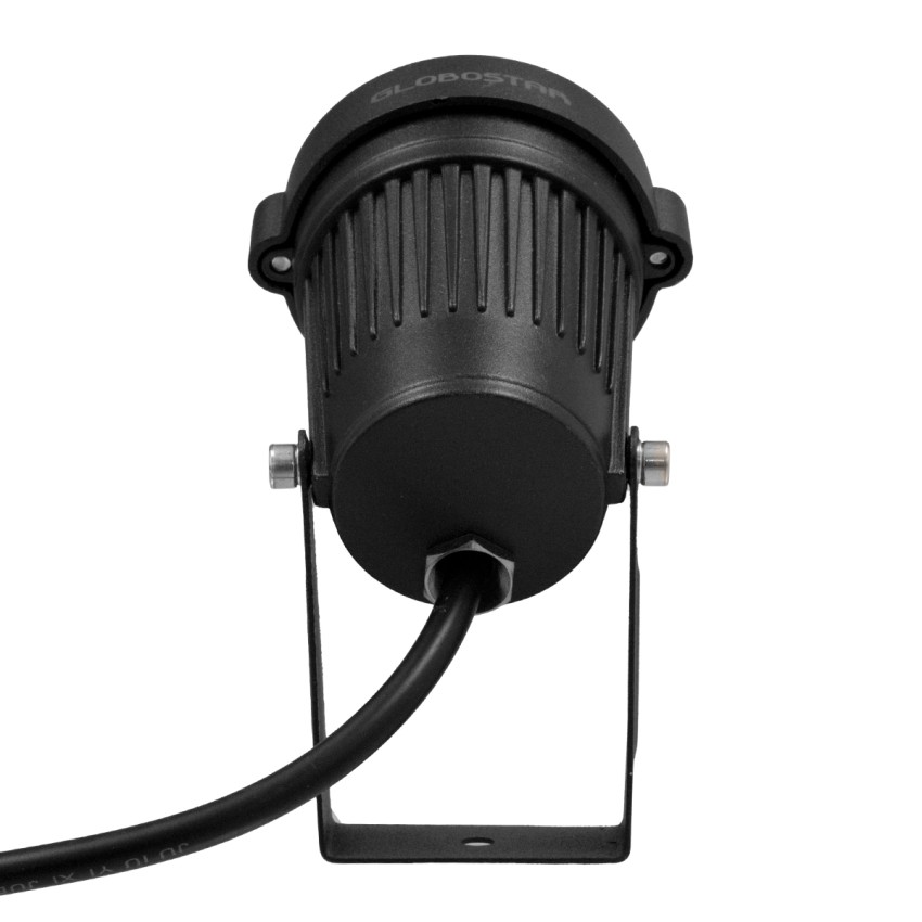 GLOBOSTAR® TREECOBO  Φωτιστικό Σποτ για Φυτά - Δέντρα με Βάση Κήπου / Καρφωτό με IR Ασύρματο Χειριστήριο LED 10W 800lm 35° DC 24V Αδιάβροχο IP67 Πολύχρωμο RGB Dimmable - Epistar SMD Chip - Μαύρο - Μ6 x Π6 x Υ12.5cm
