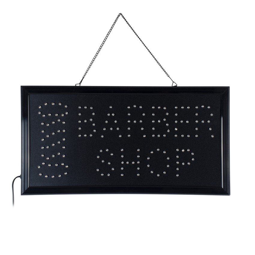 GLOBOSTAR® SIGN  Διακοσμητικό Φωτιστικό Τοίχου Ένδειξης / Σήμανσης "BARBER SHOP" LED 5W 150lm 120° AC 220-240V IP20 Πολύχρωμο - Μαύρο - Μ48 x Π25 x Υ2cm GLOBOSTAR® SIGN  Διακοσμητικό Φωτιστικό Τοίχου Ένδειξης / Σήμανσης "BARBER SHOP" LED 5W 150lm 120° AC 220-240V IP20 Πολύχρωμο - Μαύρο - Μ48 x Π25 x Υ2cm